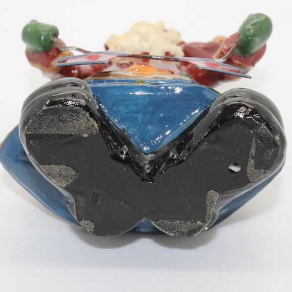 Vintage Santa Claus Figurine Christmas Resin Figurine Multicolor 5.5 - Picture 7 of 7